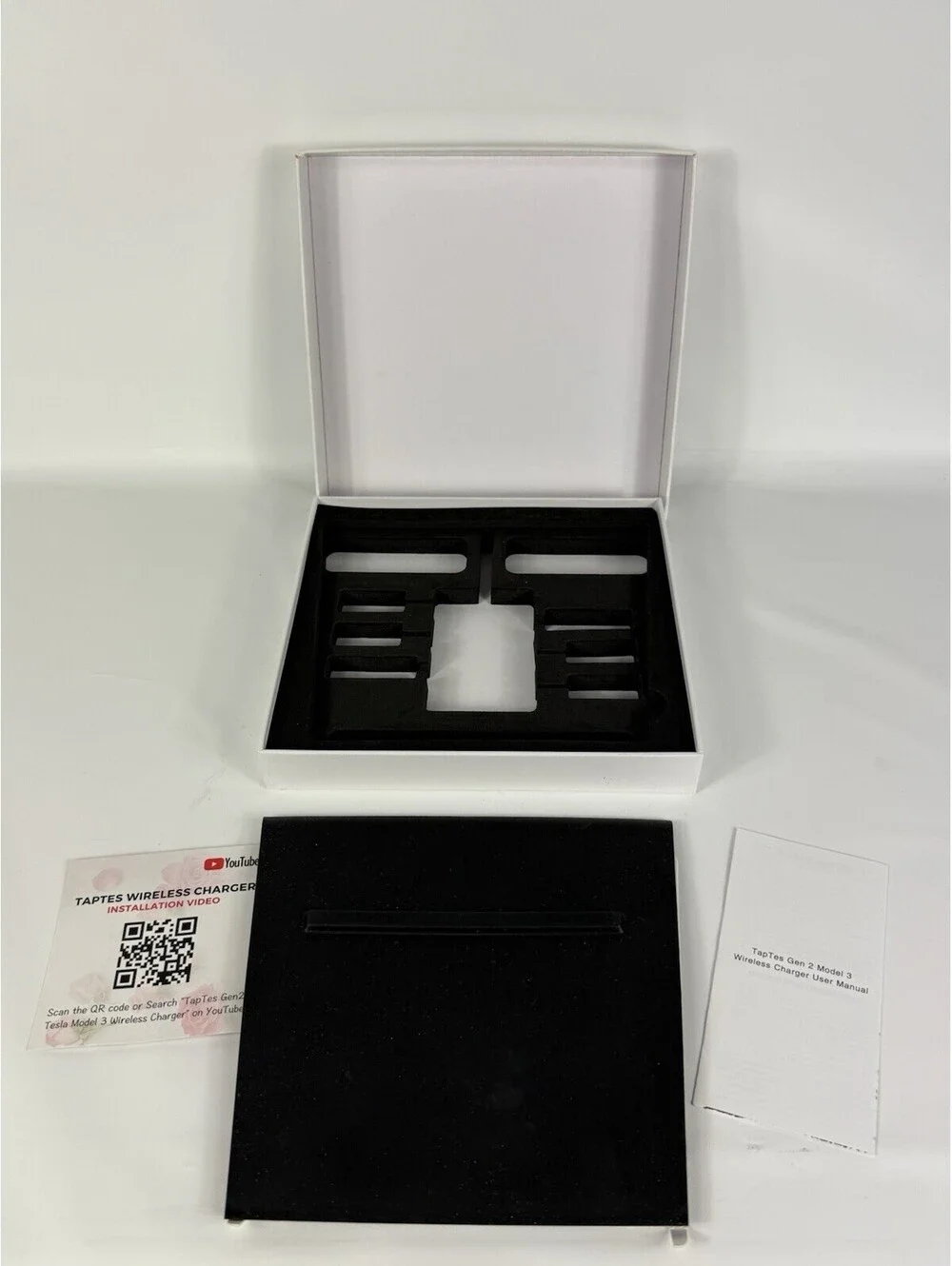 TAPTES Wireless Dual Phone Charger for Tesla Model 3 (PAD ONLY